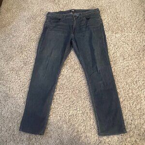 PAIGE Federal Dark Wash Straight Jeans 36